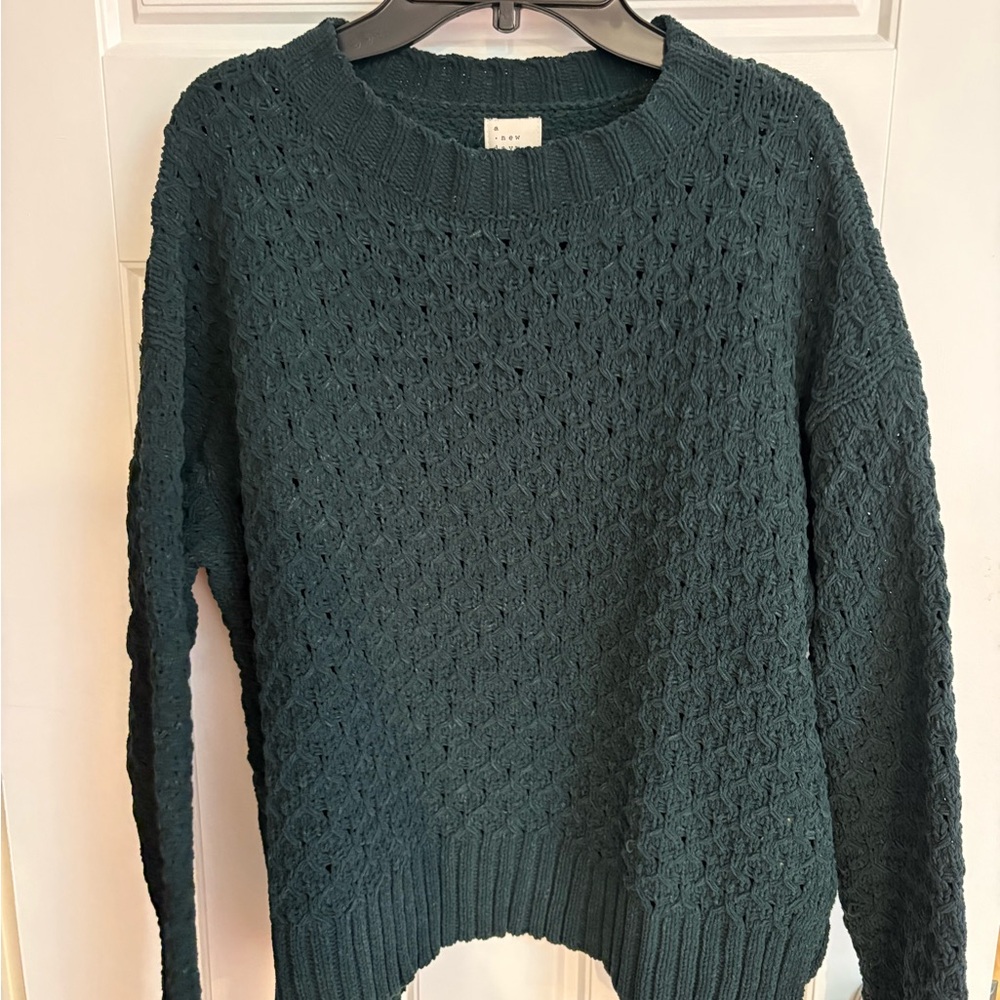 a new day Women's Deep green Crew Neck Sweater
